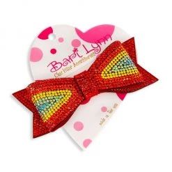Bari Lynn Girl's Rainbow Crystal-Embellished Double Bow For Kids