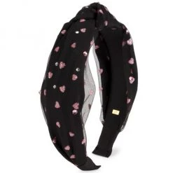 Bari Lynn Girl's Heart Jewel Knot Headband For Kids