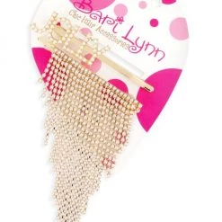 Bari Lynn Jolly Pearl Chain Hair Clips Set