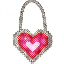 Bari Lynn Beaded Ombré Heart Bag For Kids
