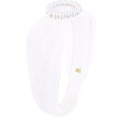 Bari Lynn Girl's Pearl Buckle Headband For Kids