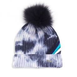 Bari Lynn Boy's Fox Fur Pom-Pom Tie-Dye Beanie For Kids