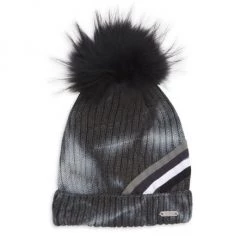 Bari Lynn Boy's Tie-Dye Fur-Trim Beanie For Kids