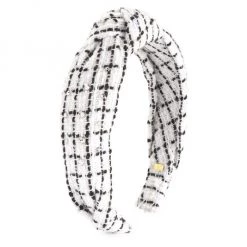 Bari Lynn Girl's Knot Tweed Headband For Kids