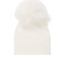 Bari Lynn Baby's Fox Fur & Cotton Hat For Kids Light Pink -Bari Lynn And Dean Davidson Sales unnamed file 149