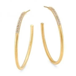 Dean Davidson Signature 22K Yellow Goldplated & Cubic Zirconia Pavé Hoop Earrings