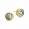 Dean Davidson Signature 22K Goldplated & Blue Topaz Midi Stud Earrings