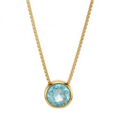 Dean Davidson Signature 22K Goldplated & Blue Topaz Knockout Pendant Necklace