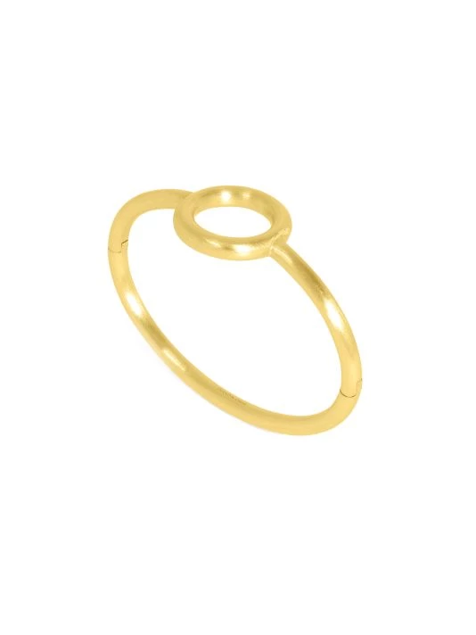 Dean Davidson Dune 22K-Gold-Plated Oval Hinged Bangle 3 Dean Davidson Dune 22K-Gold-Plated Oval Hinged Bangle