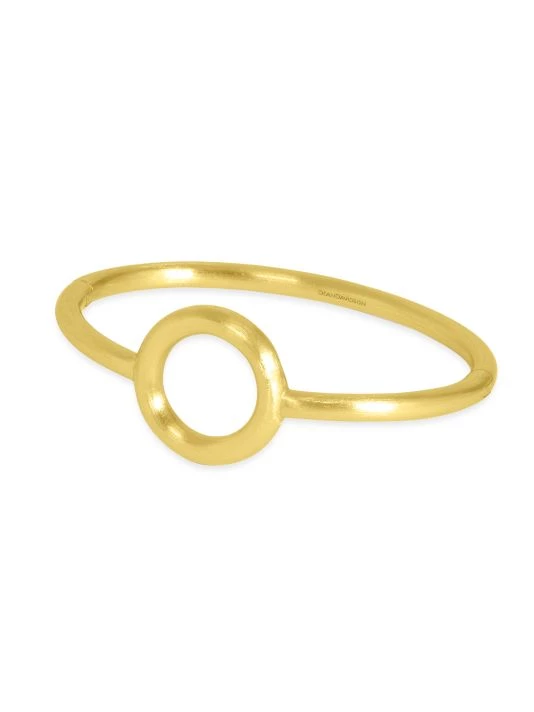 Dean Davidson Dune 22K-Gold-Plated Oval Hinged Bangle 4 Dean Davidson Dune 22K-Gold-Plated Oval Hinged Bangle - Image 2