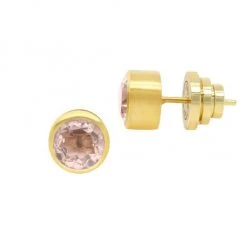 Dean Davidson Signature Rhodium-Plated Morganite Stud Earrings