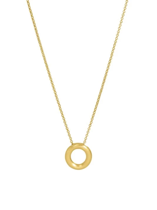 Dean Davidson Dune 22K-Gold-Plated Mini Hoop Pendant Necklace 3 Dean Davidson Dune 22K-Gold-Plated Mini Hoop Pendant Necklace