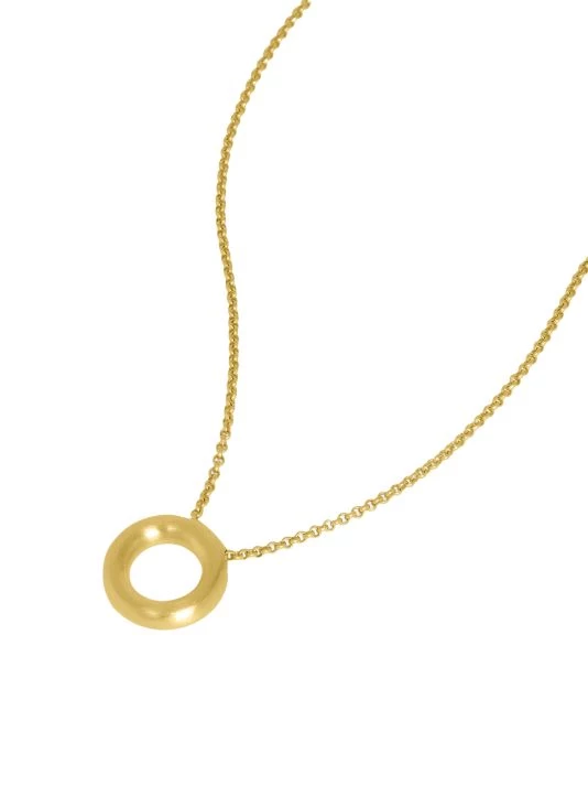 Dean Davidson Dune 22K-Gold-Plated Mini Hoop Pendant Necklace 4 Dean Davidson Dune 22K-Gold-Plated Mini Hoop Pendant Necklace - Image 2