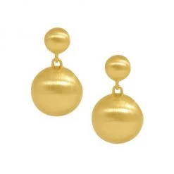 Dean Davidson Dune 22K-Gold-Plated Mini Domed Drop Earrings