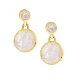Dean Davidson Signature 22K Gold & Moonstone Droplet Earrings