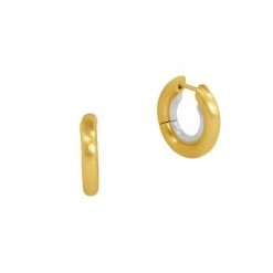 Dean Davidson Dune 22K Goldplated Crescent Huggie Hoops