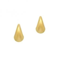 Dean Davidson Origins Teardrop Brushed 22K Gold-Plated Huggie Earrings