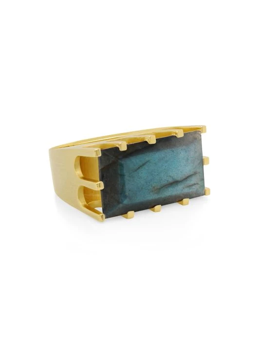 Dean Davidson Dd Icons Castle 22K Gold & Labradorite Ring 3 Dean Davidson Dd Icons Castle 22K Gold & Labradorite Ring