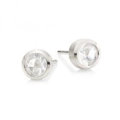 Dean Davidson Signature Small Knockout Rhodium-Plated & Crystal Quartz Stud Earrings