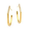 Dean Davidson Mini Spire 22K Goldplated Pavé-Trimmed Hoop Earrings -Bari Lynn And Dean Davidson Sales unnamed file 246