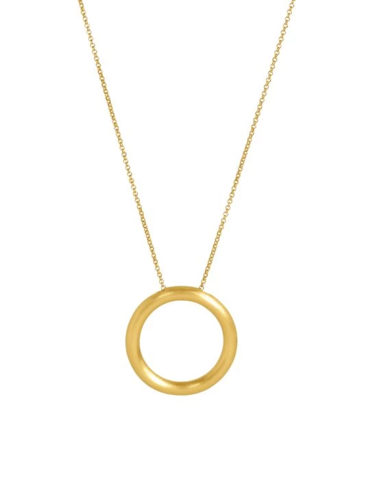 Dean Davidson Dune 22K-Gold-Plated Large Hoop Pendant Necklace 3 Dean Davidson Dune 22K-Gold-Plated Large Hoop Pendant Necklace