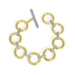 Bari Lynn And Dean Davidson Sales 47 Dean Davidson Dune 22K Goldplated & Rhodium-Plated Linear Bracelet