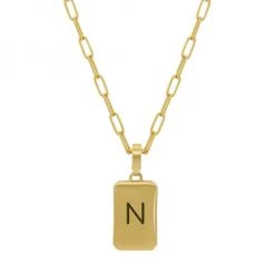 Dean Davidson 22K Gold-Plated 'N' Initial Pendant Necklace