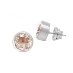 Dean Davidson Signature Rhodium-Plated Morganite Large Stud Earrings