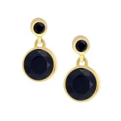 Dean Davidson Signature 22K Gold & Black Onyx Droplet Earrings