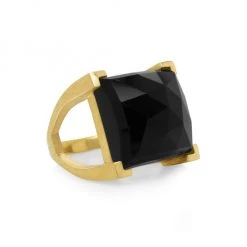 Dean Davidson Dd Icons Plaza 22K Gold & Black Onyx Ring