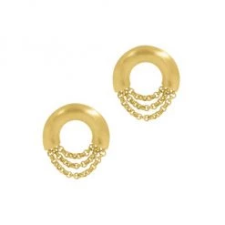 Dean Davidson Dune 22K-Gold-Plated Crescent Stud Earrings