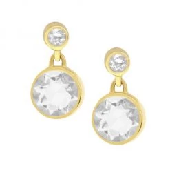 Dean Davidson Signature Droplet 22K Goldplated Quartz Earrings