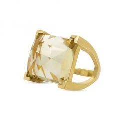 Dean Davidson Icon 22K Goldplated Citrine Plaza Ring