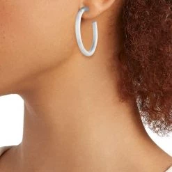 Dean Davidson Midi Dune Rhodium-Plated Hoop Earrings -Bari Lynn And Dean Davidson Sales unnamed file 312
