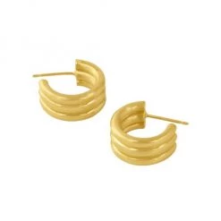 Dean Davidson Dune 22K-Gold-Plated Ridged Mini Hoop Earrings -Bari Lynn And Dean Davidson Sales unnamed file 319