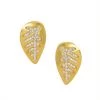 Dean Davidson Passage 22K Gold-Plated & Crystal Quartz Leaf Stud Earrings -Bari Lynn And Dean Davidson Sales unnamed file 345