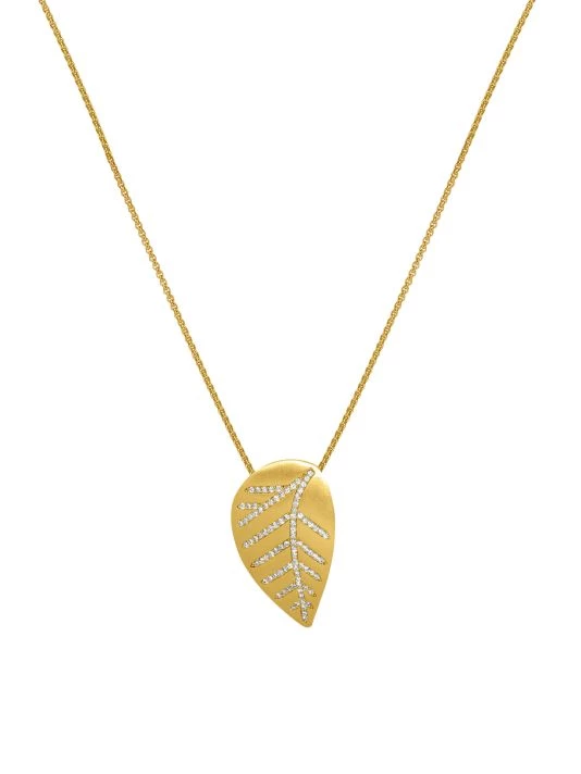 Dean Davidson Passage 22K Gold-Plated & Crystal Quartz Leaf Pendant Necklace 3 Dean Davidson Passage 22K Gold-Plated & Crystal Quartz Leaf Pendant Necklace