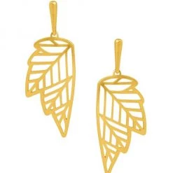 Bari Lynn And Dean Davidson Sales 17 Dean Davidson 22K Gold-Plated Origin Foliole Statement Earrings