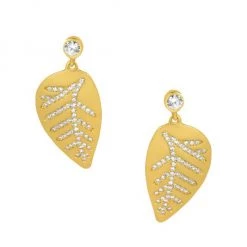 Bari Lynn And Dean Davidson Sales 7 Dean Davidson Passage 22K Gold-Plated & Crystal Quartz Mini Leaf Drop Earrings