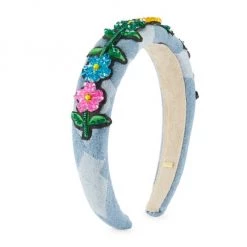 Bari Lynn Beaded Embroidered Rose Headband For Kids