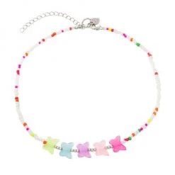 Bari Lynn Butterfly Beaded Necklace For Kids