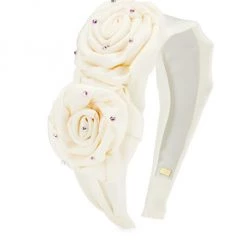 Bari Lynn Two-Rose Headband For Kids