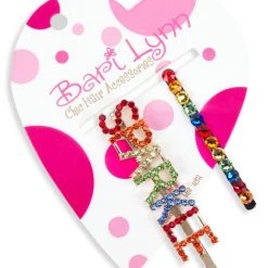 Bari Lynn Girl's Crystal-Embellished Sparkle Barret & Bobby Pin Set For Kids